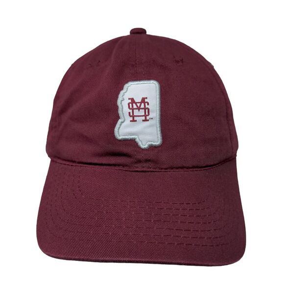SCA Men's Slideback Hat Red OSFA Embroidered Mississippi State University Logo - Picture 1 of 7